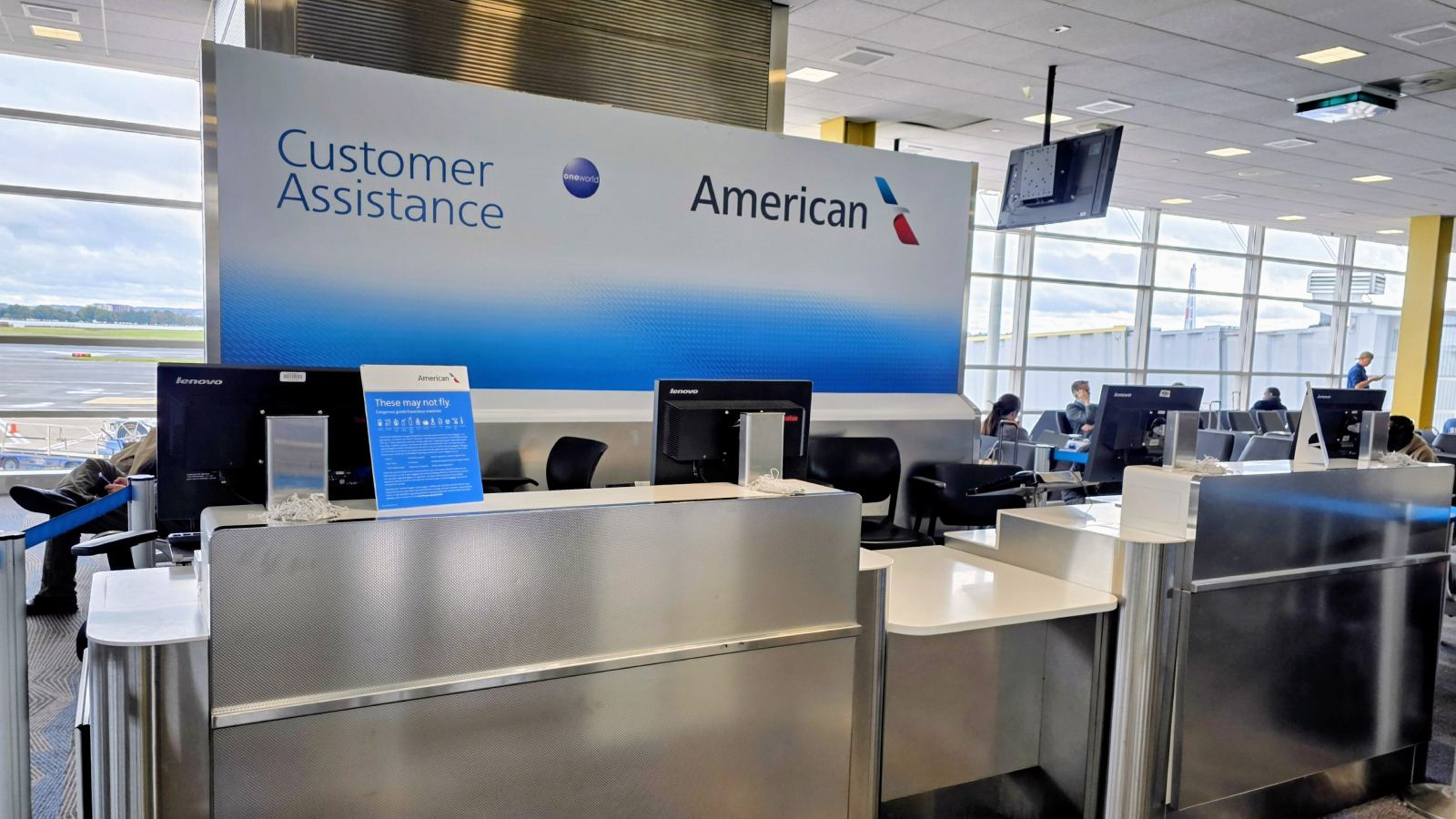 American Airlines rebooking chaos at airport