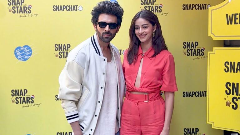 Ananya Panday Kartik Aaryan viral dance clip