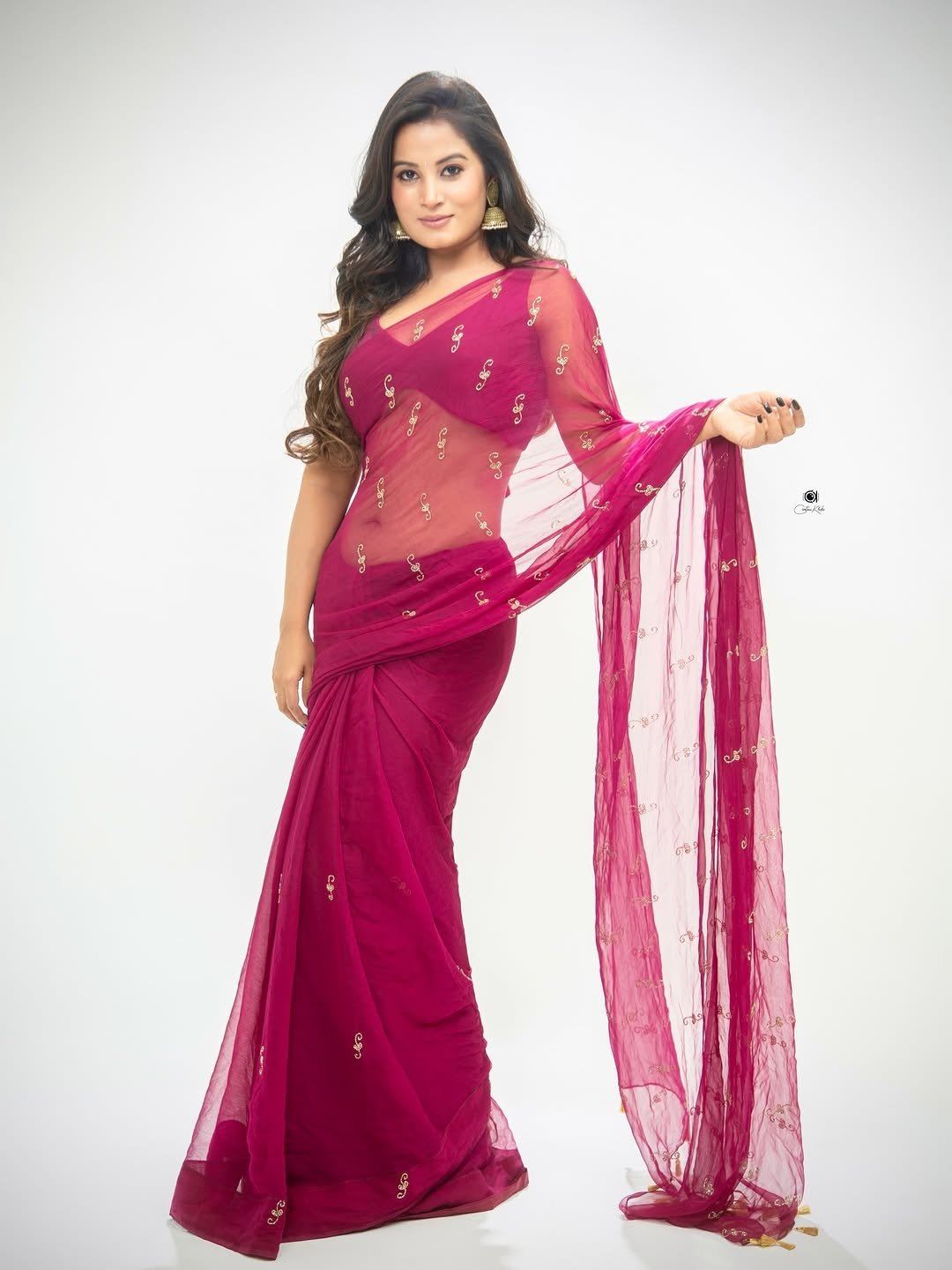 The Actress Poses Elegantly In Ethnic Wear