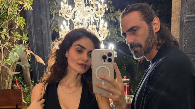 Arjun Rampal and Gabriella Demetriades