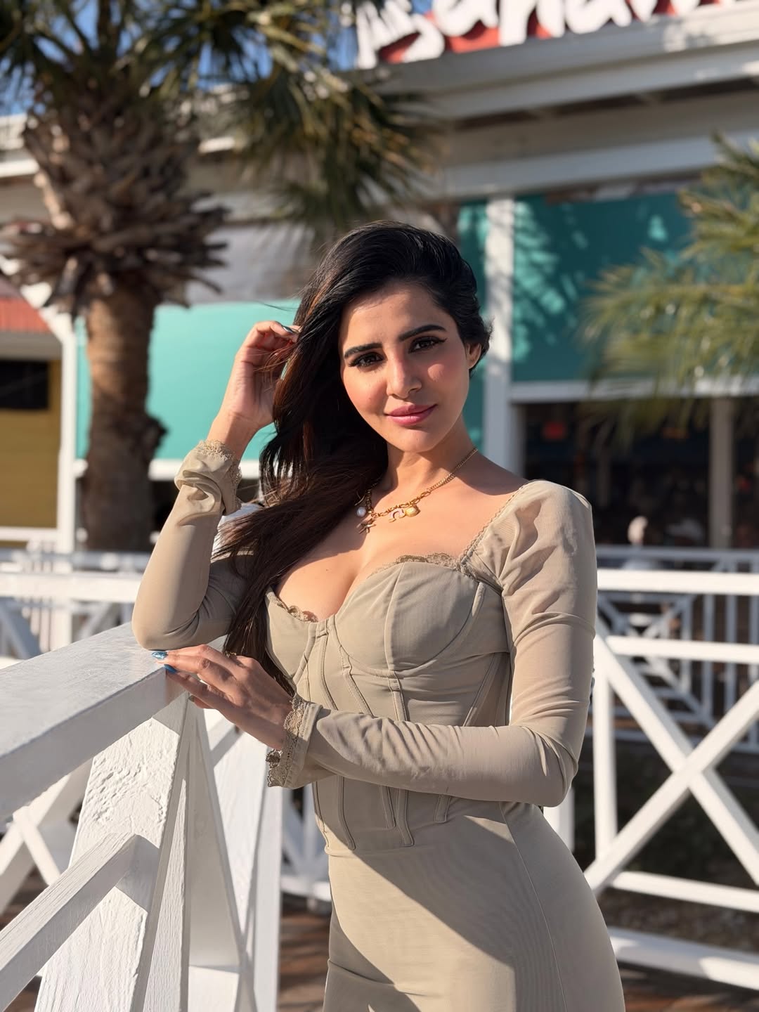 The Corset Dress Hugs Her Figure Perfectly Now