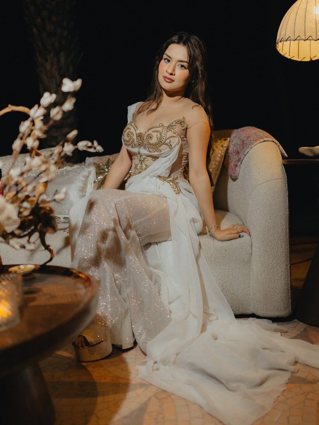 Avneet Kaur Poses Gracefully With Hand On Chin