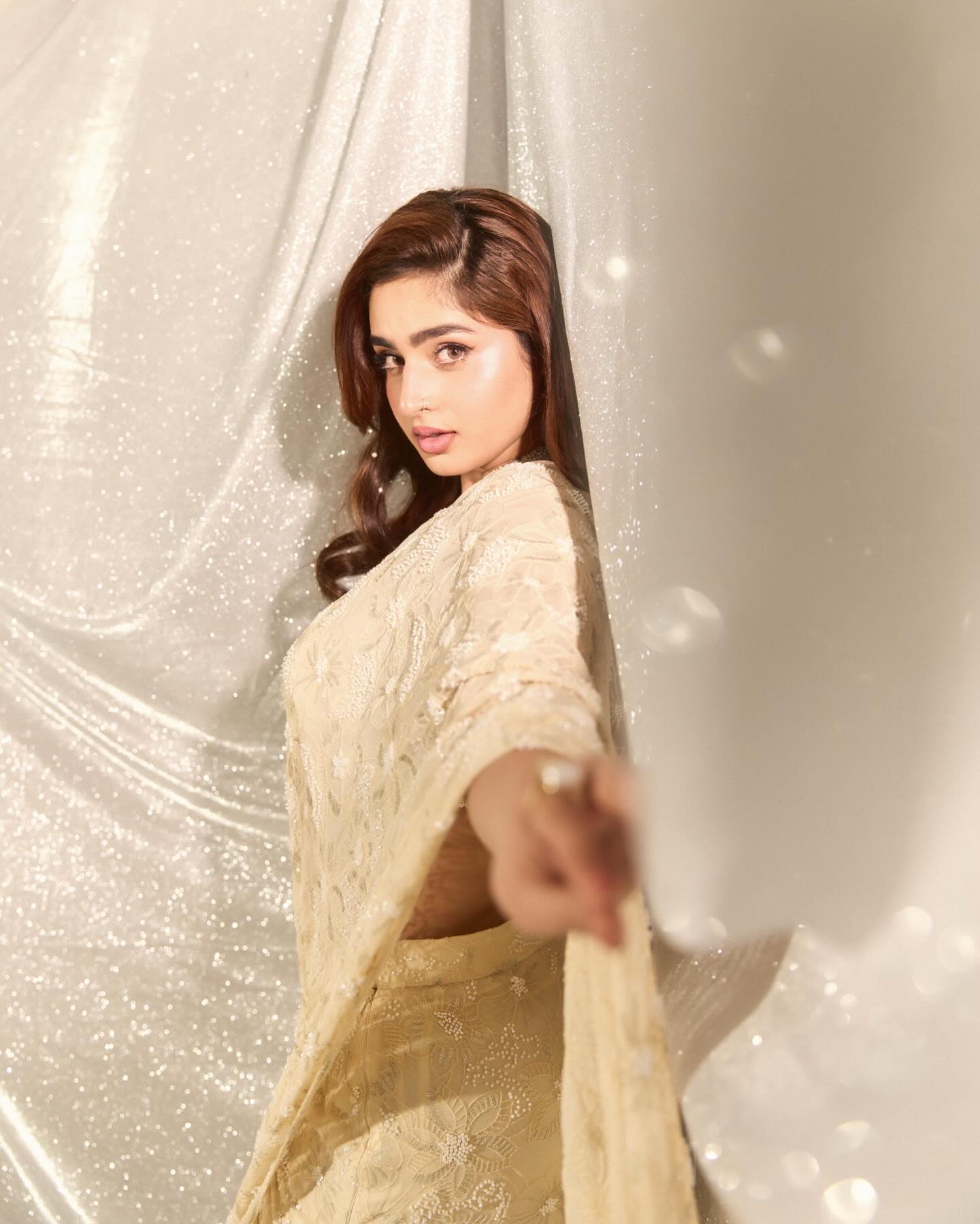 Ayesha Khan Graceful Saree Shot With Soft Glam