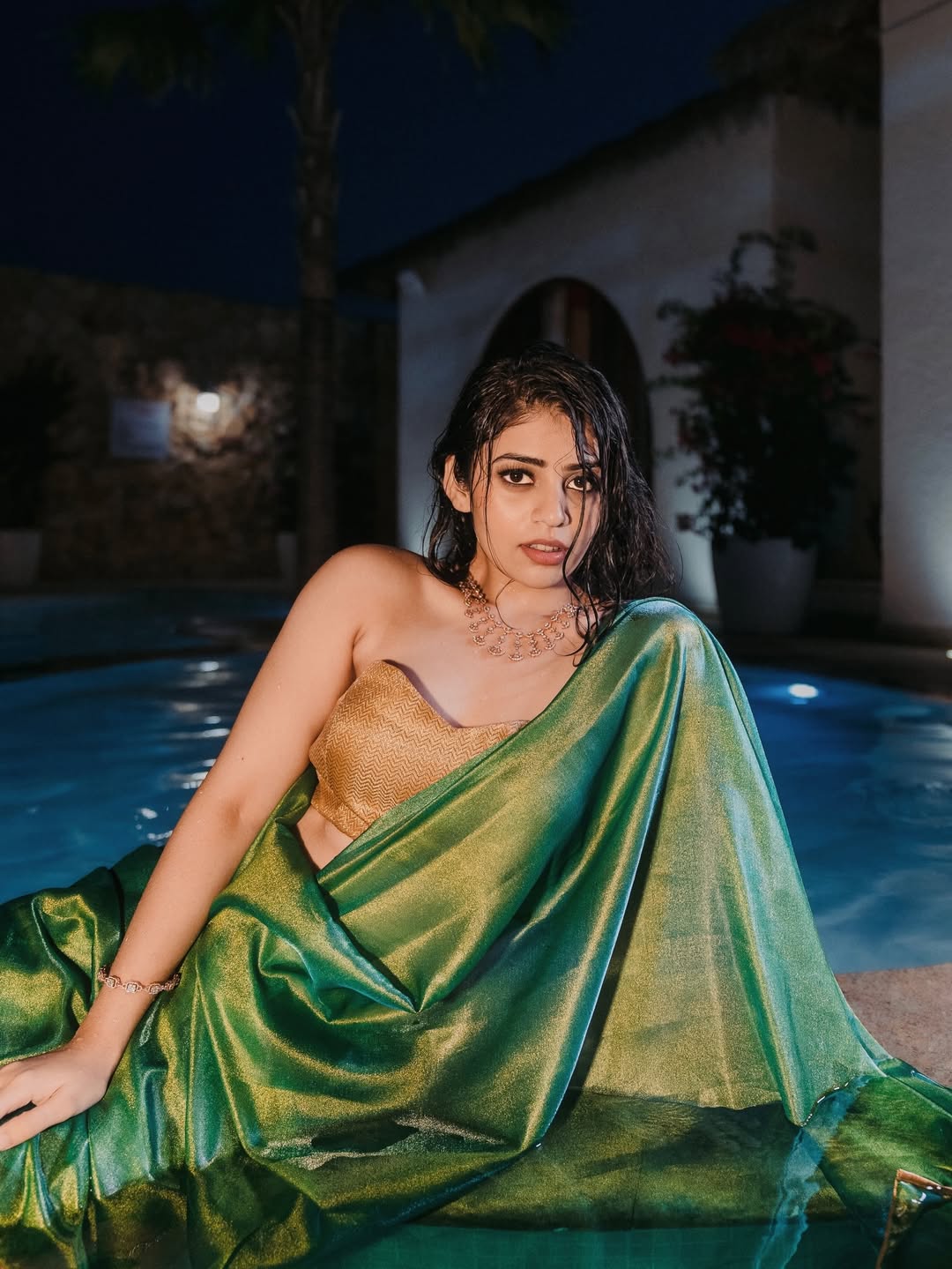 Bandhavi Sridhar Sizzling Avatar In Poolside Look