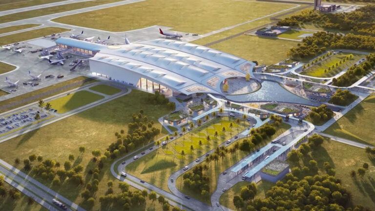 Bhogapuram Airport first flight