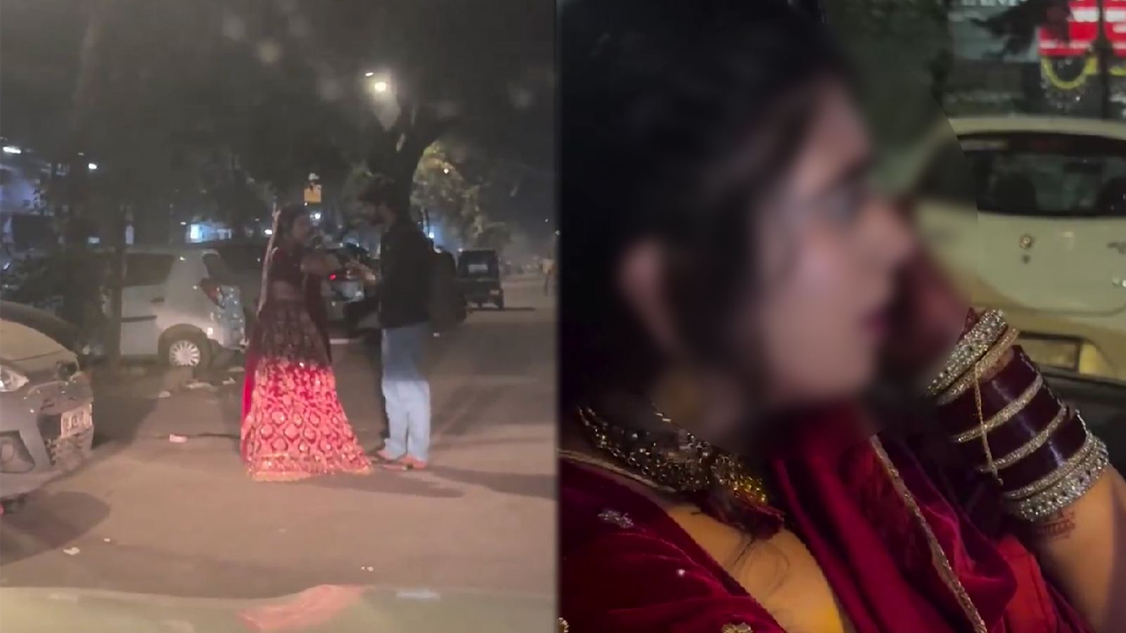 Bride meets ex before wedding viral video
