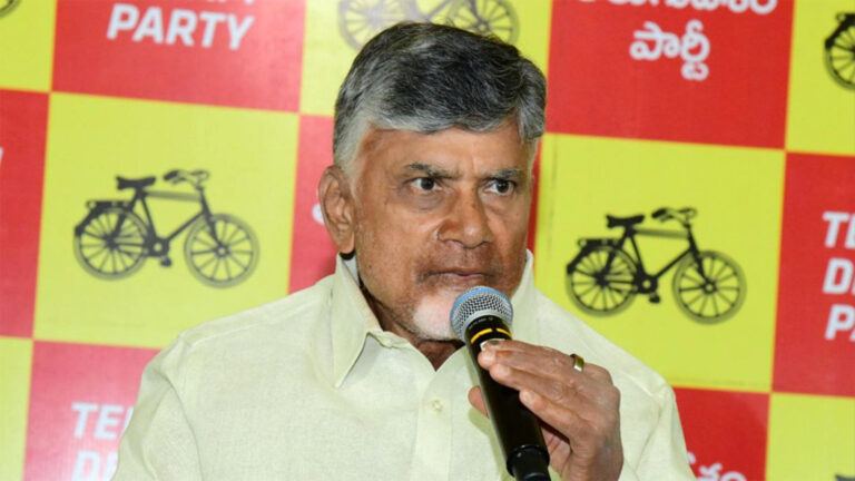 Naidu addresses TDP MLAs in Mangalagiri