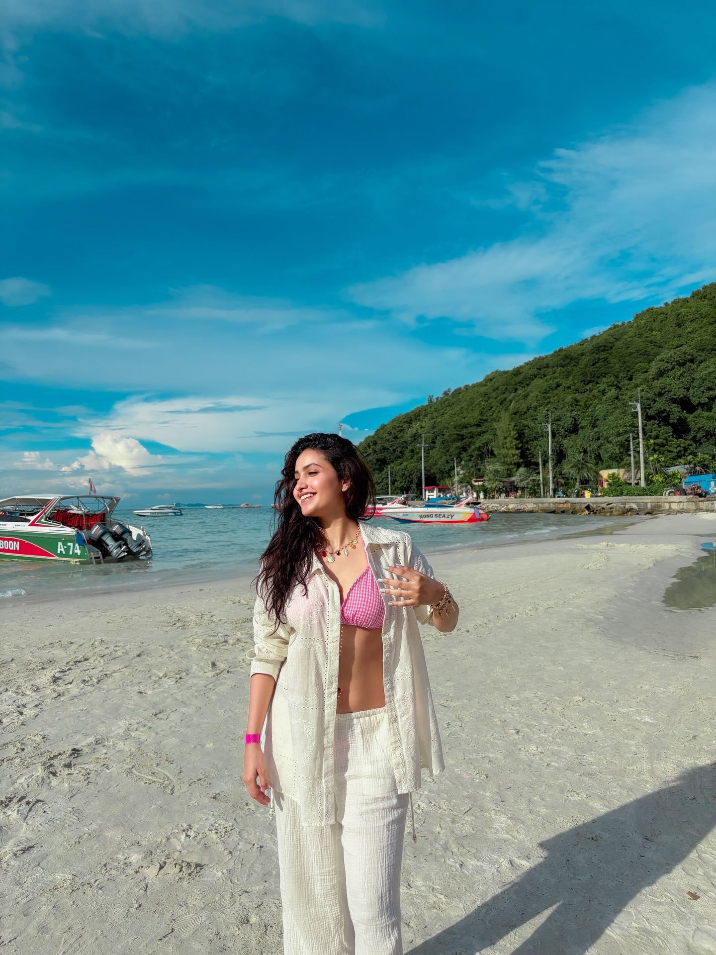 Deepika Pilli enjoying seaside vacation moments