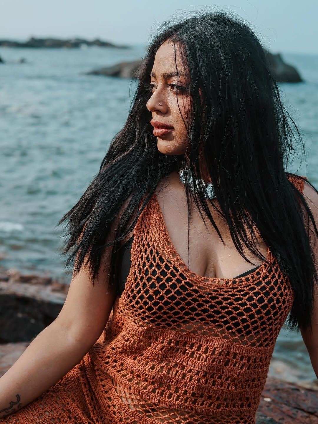 Deviyani Sharma Flaunts Tattoo In Beach PhotoDeviyani Sharma Flaunts Tattoo In Beach Photo