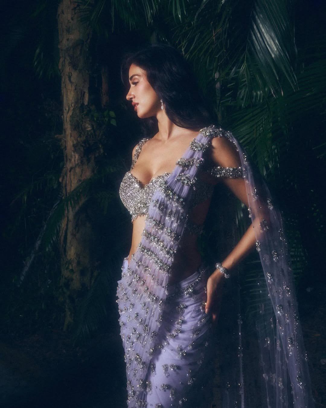 The Actress's Elegant Diamond Earrings Look