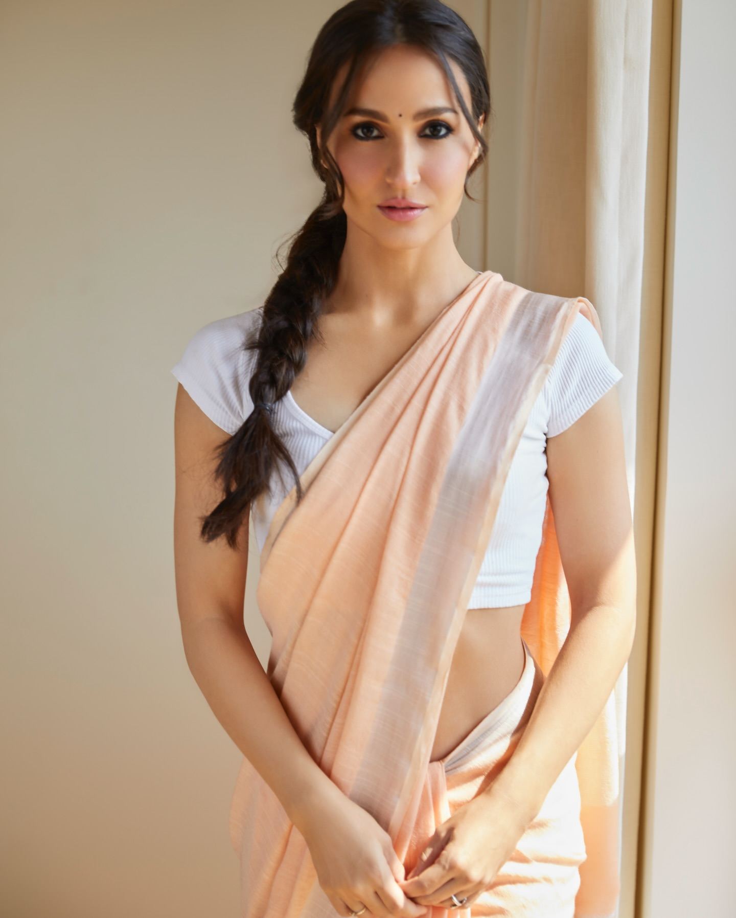 Elli AvrRam Soft Light Portrait In Peach Tones