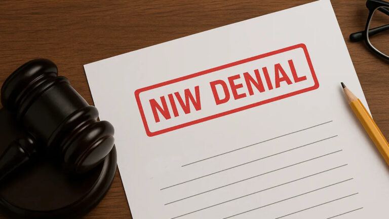 F-1 student NIW petition denied