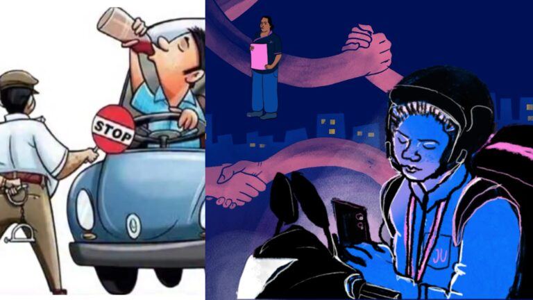 Gig workers offering free New Year rides in Hyderabad to drunk drivers