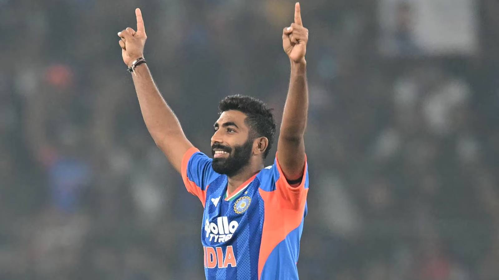 Jasprit Bumrah celebrates 100 wickets record