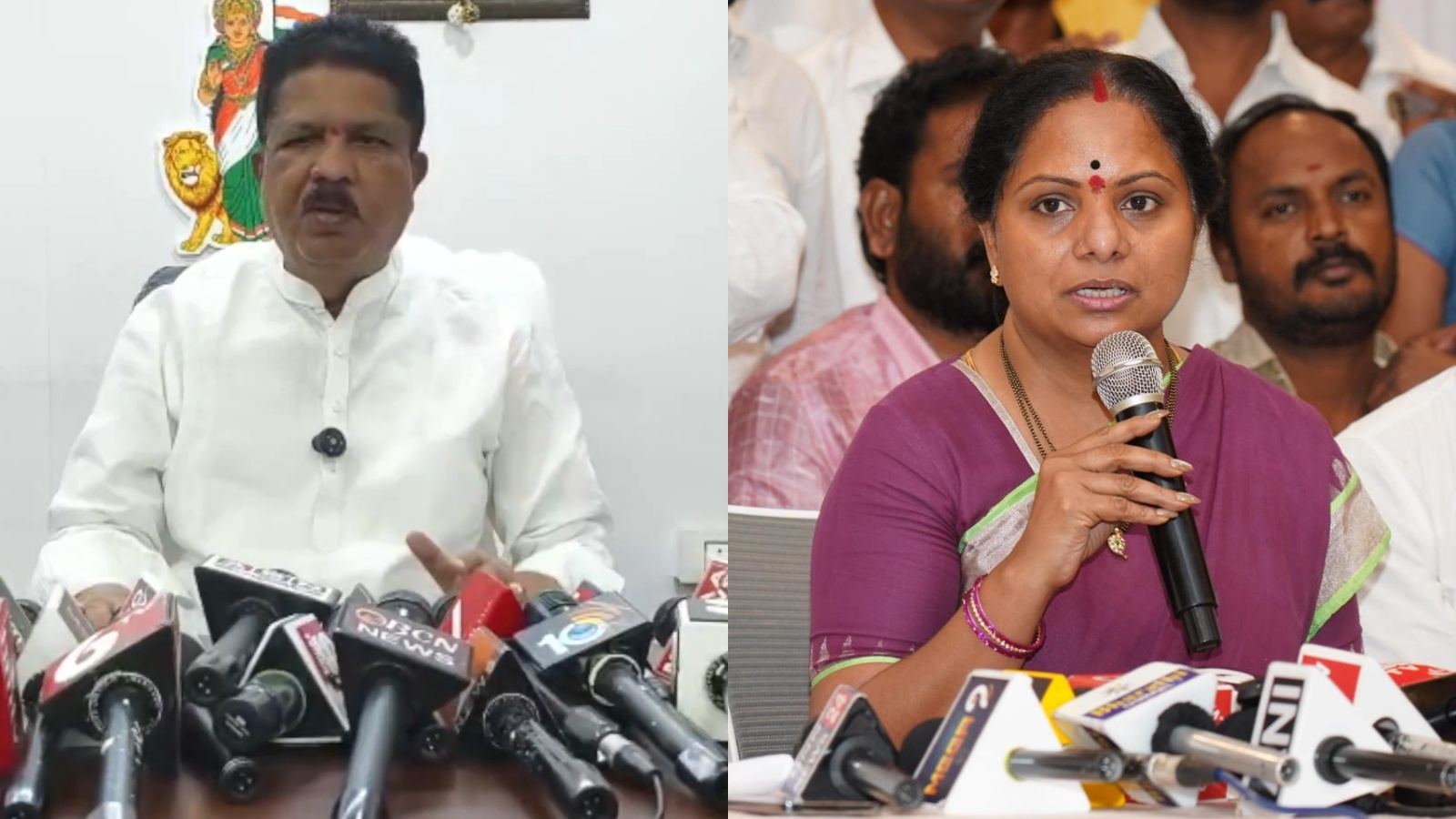 Kavitha and Krishna Rao trade corruption allegations exposing BRS turmoil