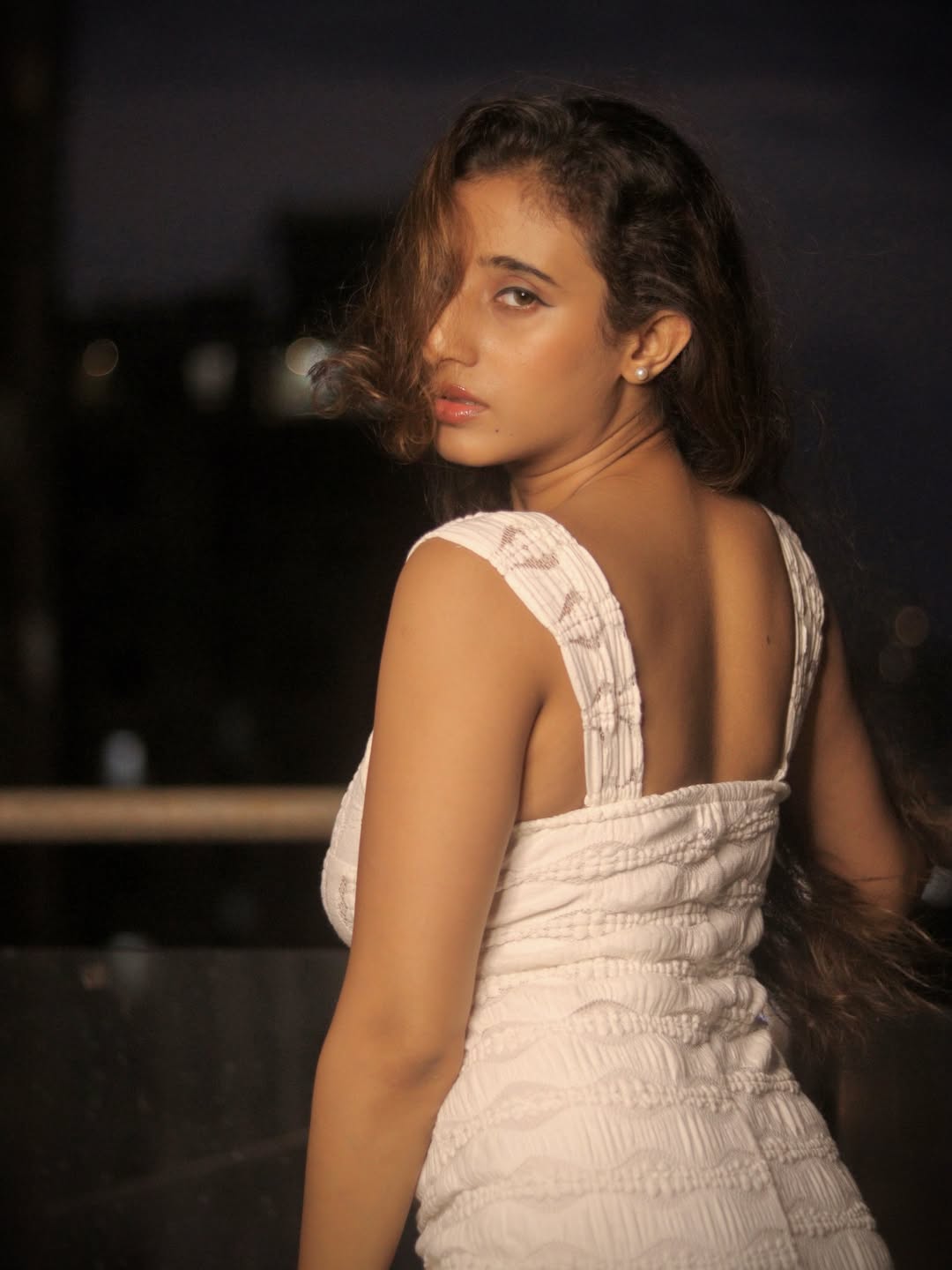 Kheyali Nath Glowing Skin In White Party Outfit