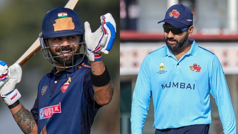 Kohli Rohit Vijay Hazare Trophy match