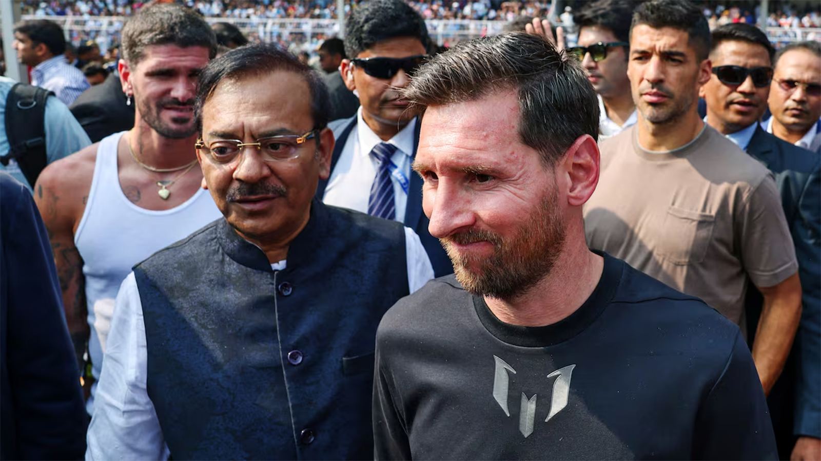 Messi during his visit to India