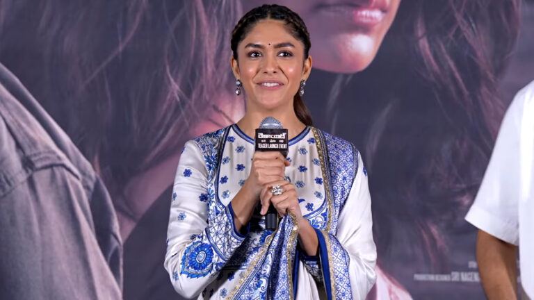 Mrunal Thakur at Dacoit event