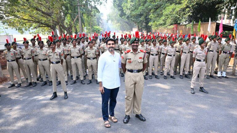 Nara Lokesh addressing college students