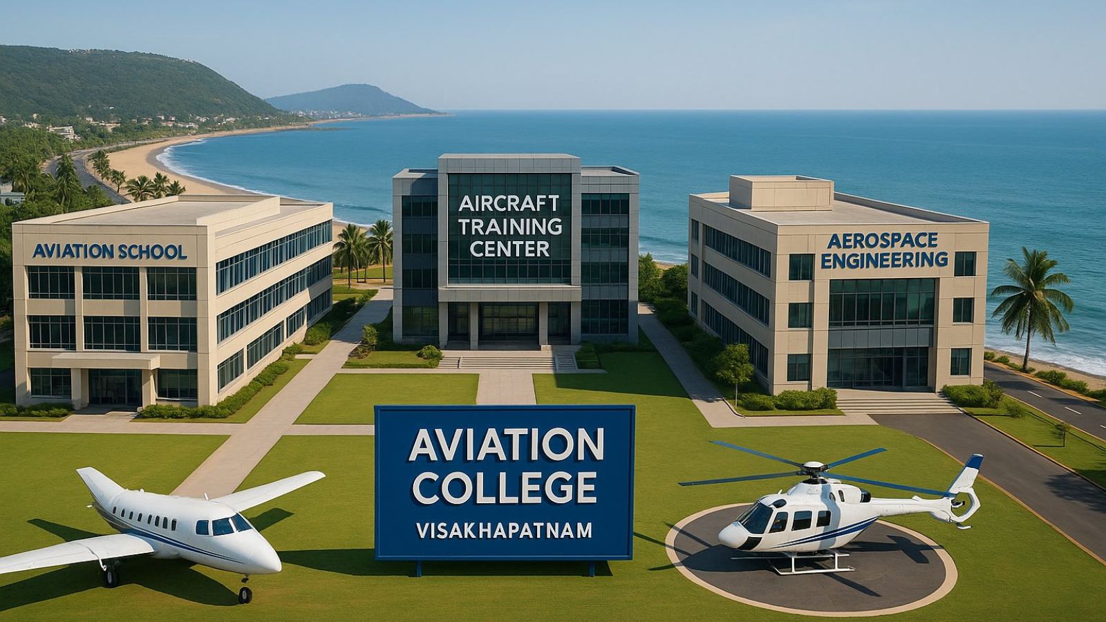 Nara Lokesh inaugurating GMR Mansas Educity for aviation, aerospace and defence education in Visakhapatnam