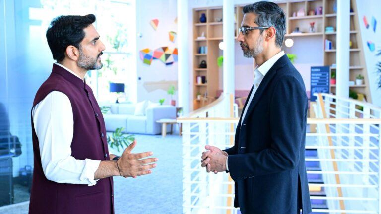 Nara Lokesh meets Sundar Pichai in US