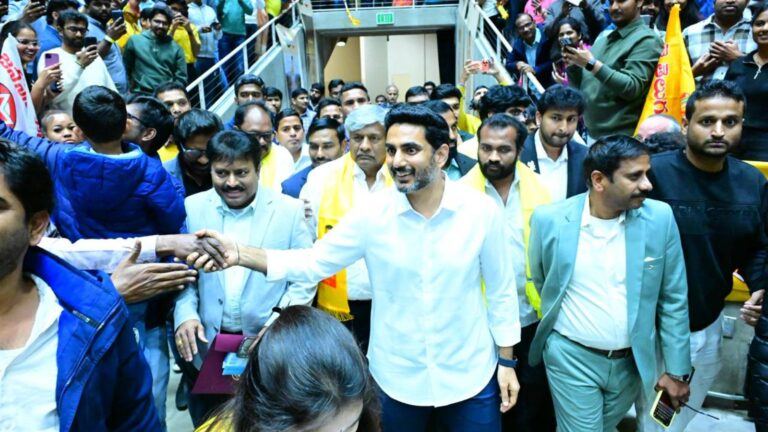 Nara Lokesh meets Telugu community in Dallas