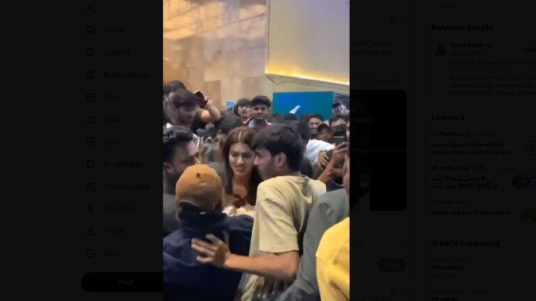 Nidhhi Agerwal Mobbed Lulu Mall at Raja Saab song launch