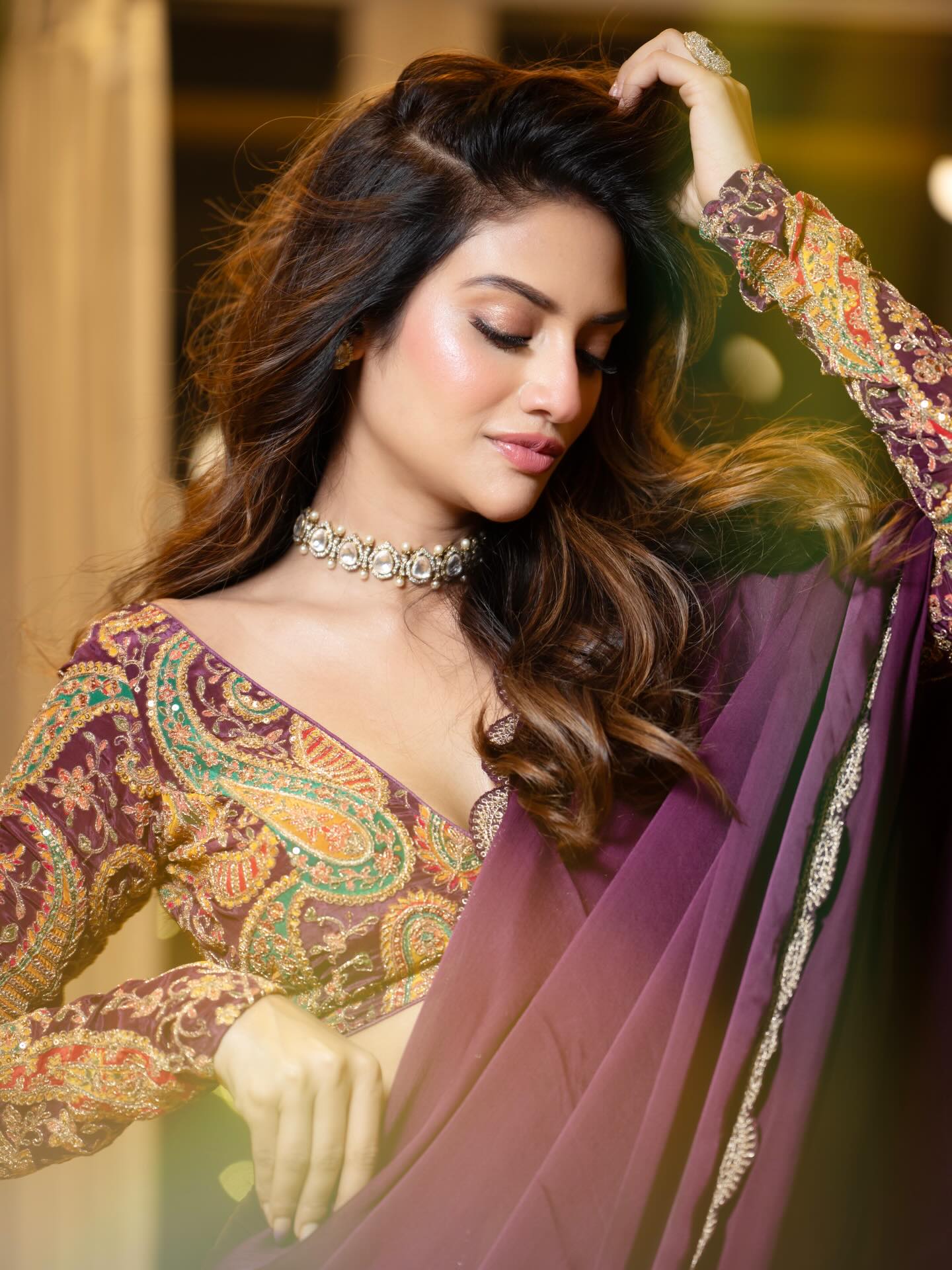 Nussrat Jahan’s Confident Saree Style Moment