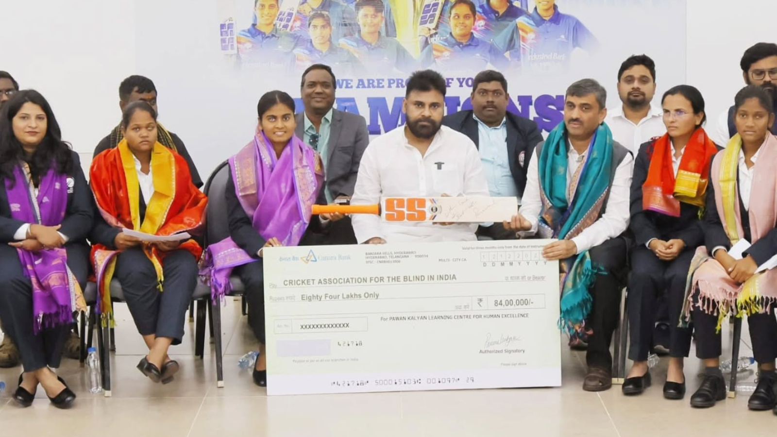 Pawan Kalyan honors blind women cricket team with cash rewards