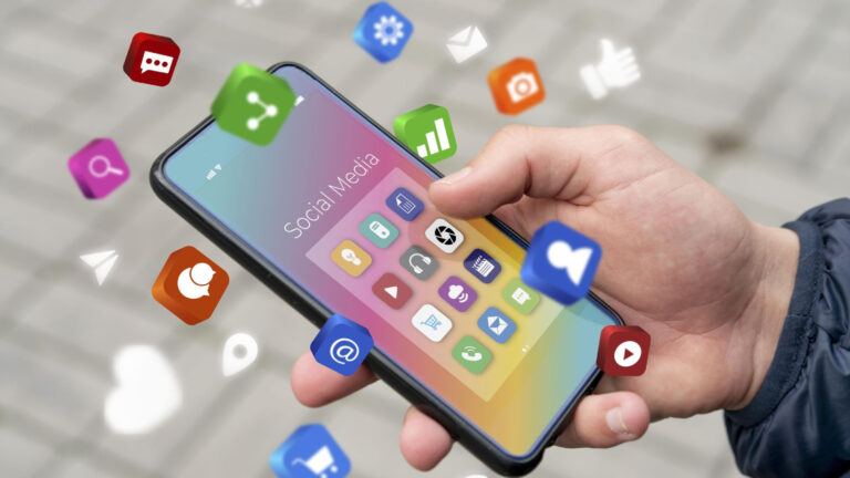 People of all ages learning modern technology, smartphones, and AI tools for digital literacy