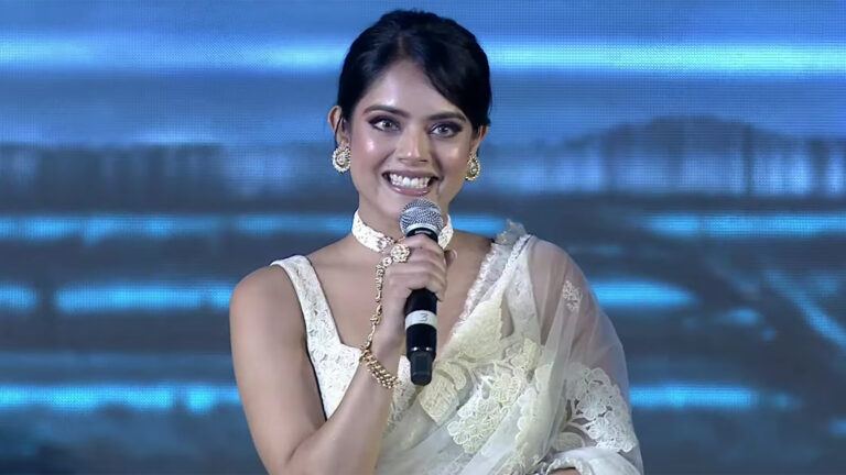 Prabhas and Riddhi Kumar at Raja Saab event