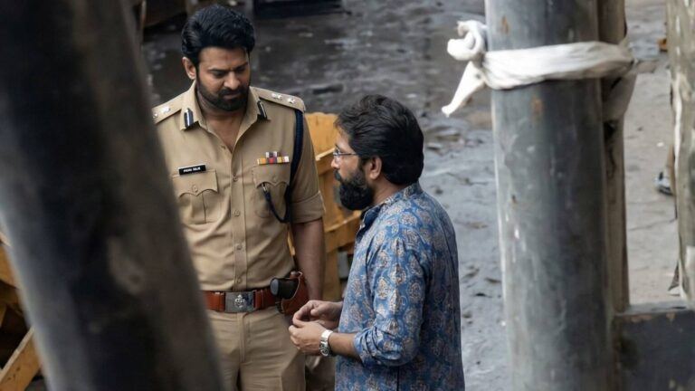 Prabhas on Spirit movie set