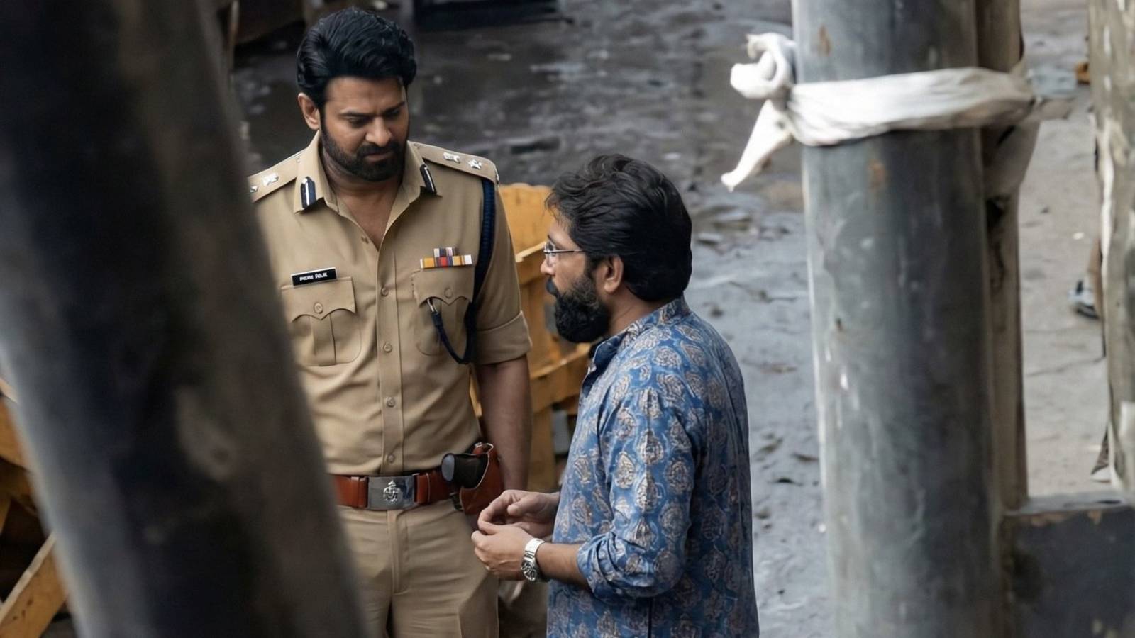 Prabhas on Spirit movie set