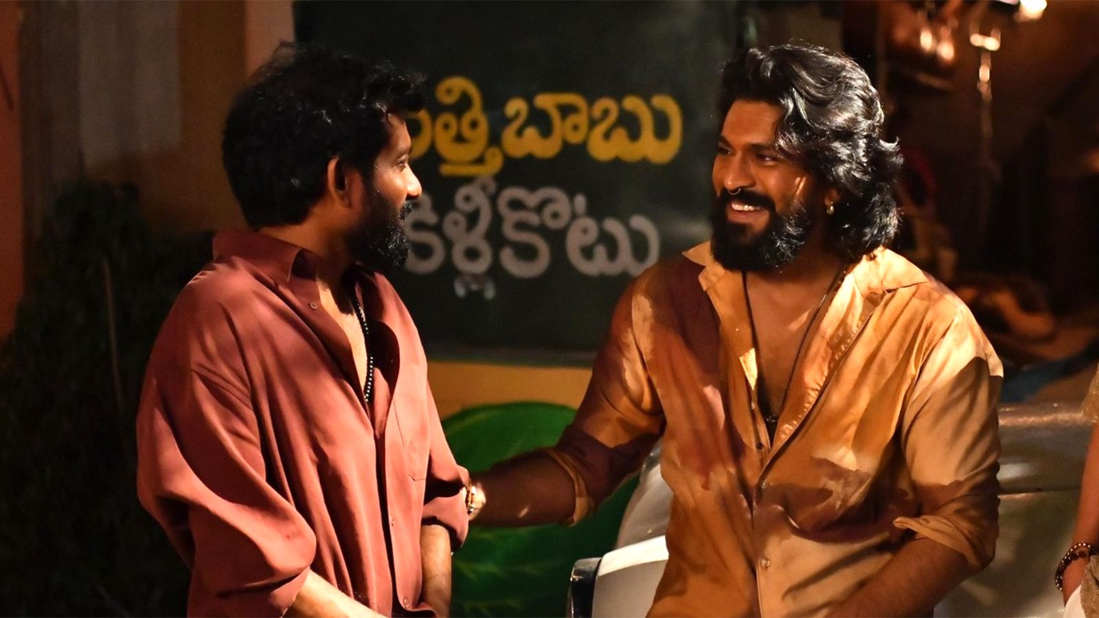 Ram Charan on Peddi film set