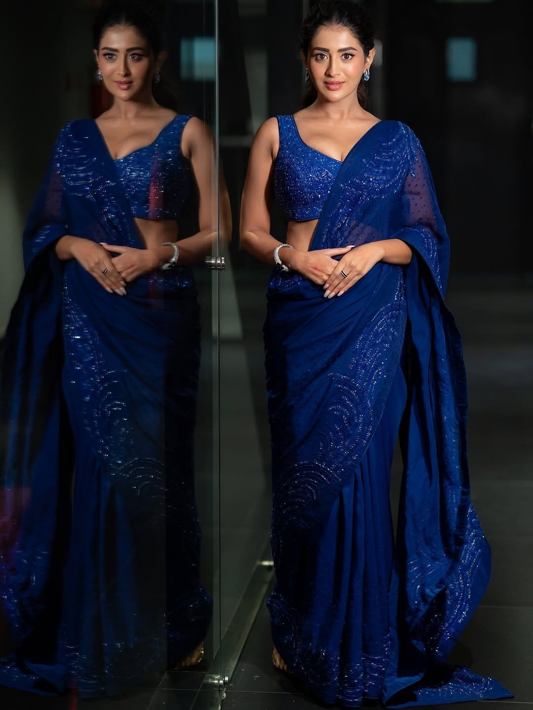 Rashi Singh Sizzling Avatar In Blue Outfit Poses