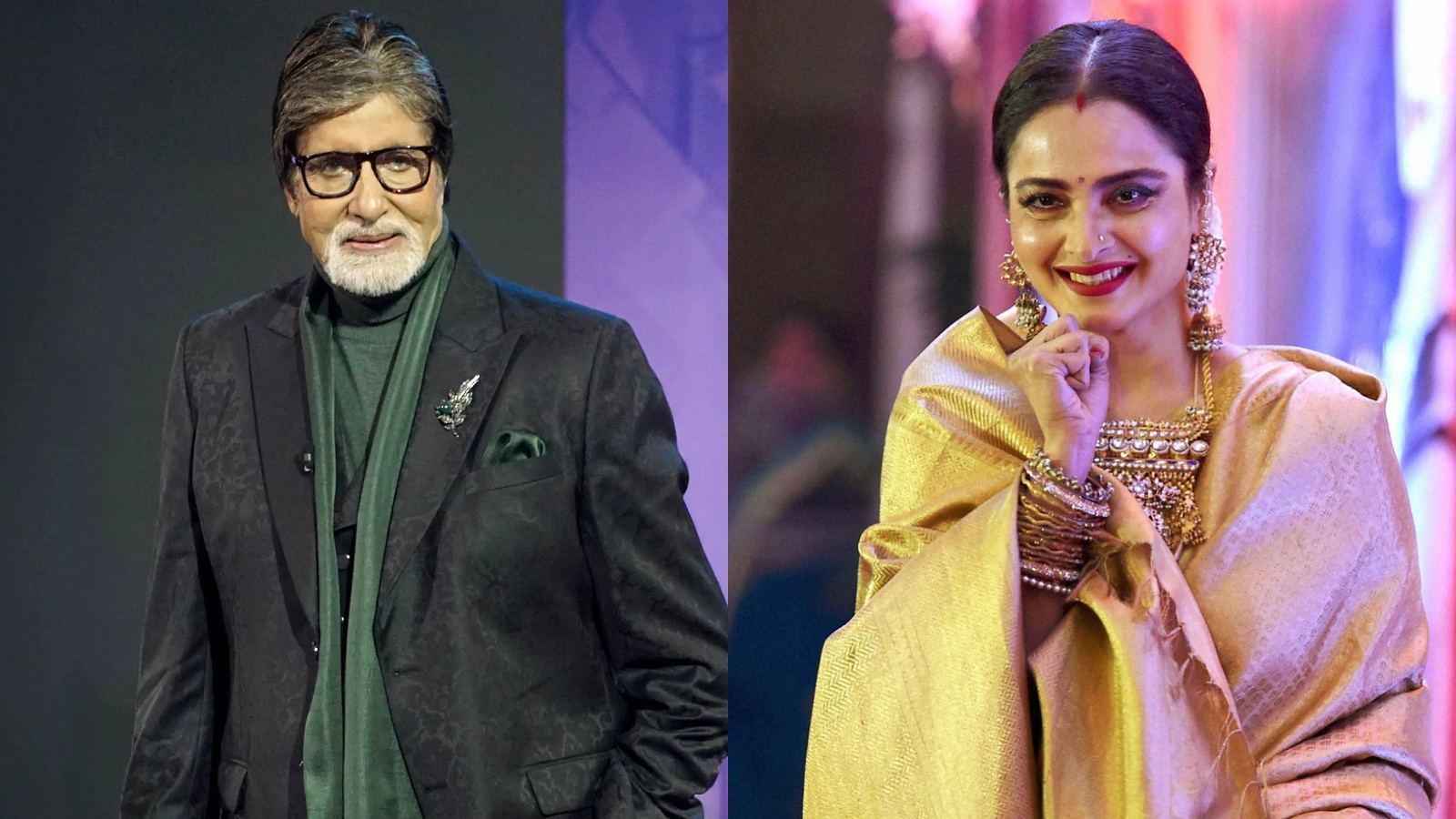 Rekha and Amitabh Bachchan