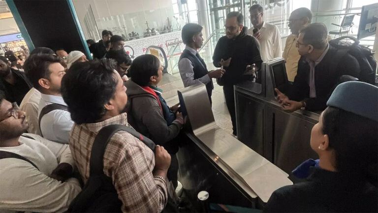 Passengers stranded at RGIA Hyderabad
