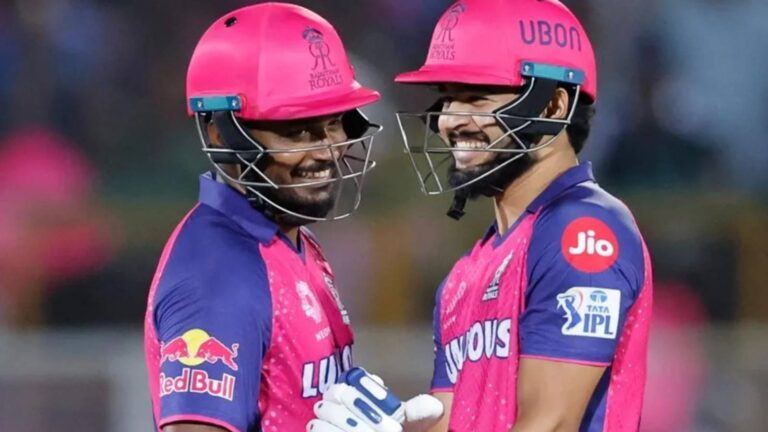 Riyan Parag with Sanju Samson moment