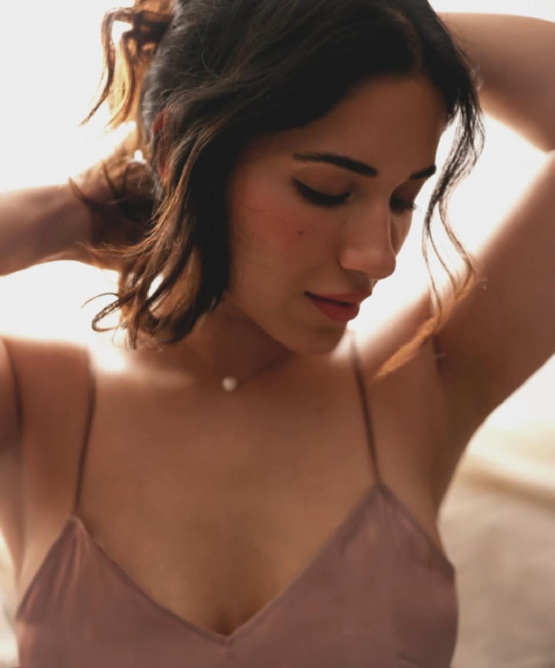 Ruhani Sharma Stuns In Sexy Pink Slip Dress Pics