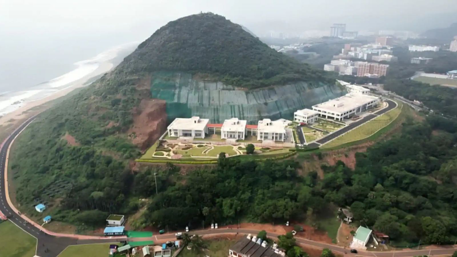 Rushikonda palaces in Visakhapatnam amid debate over public fund usage