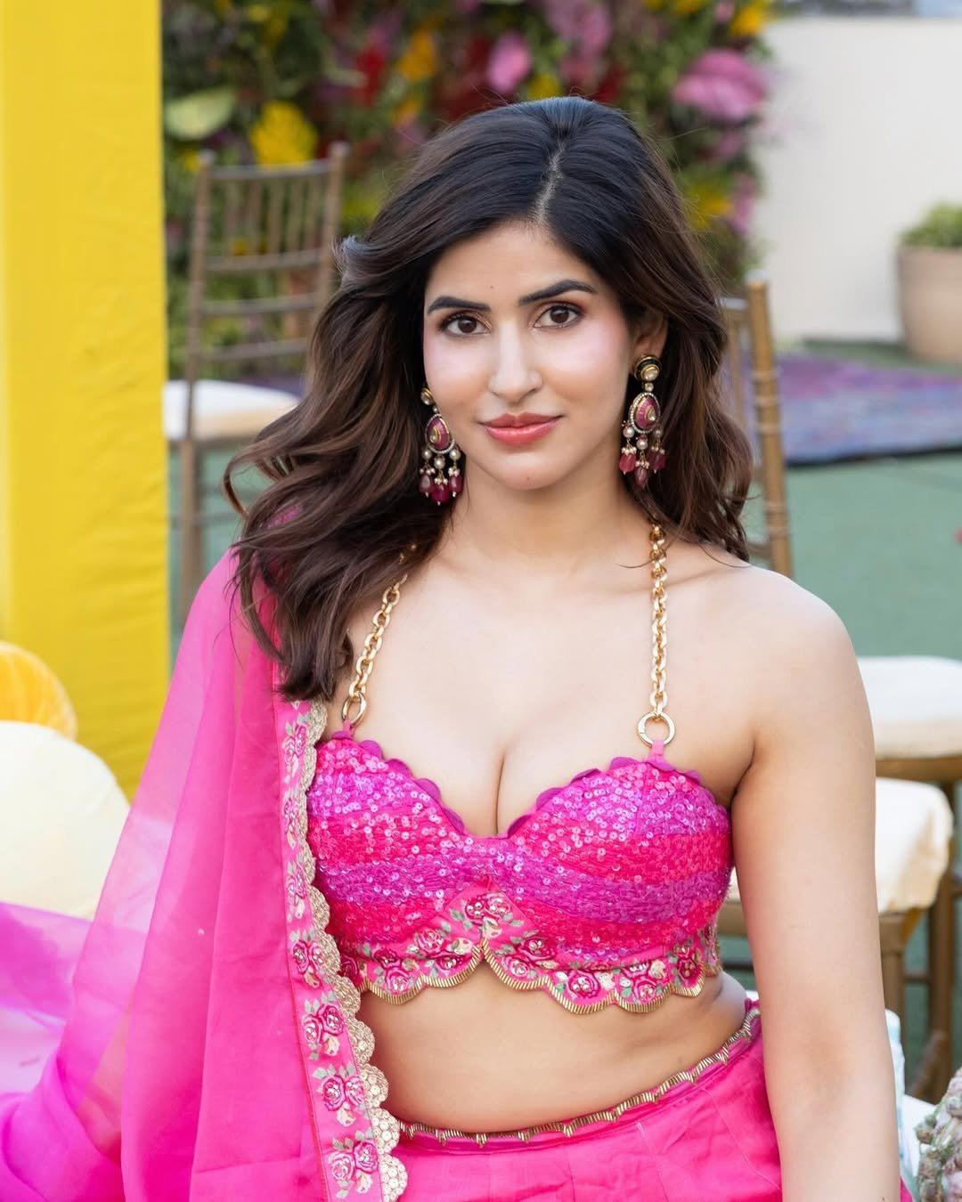 Sakshi Malik's Radiant Smile In Pink Lehenga