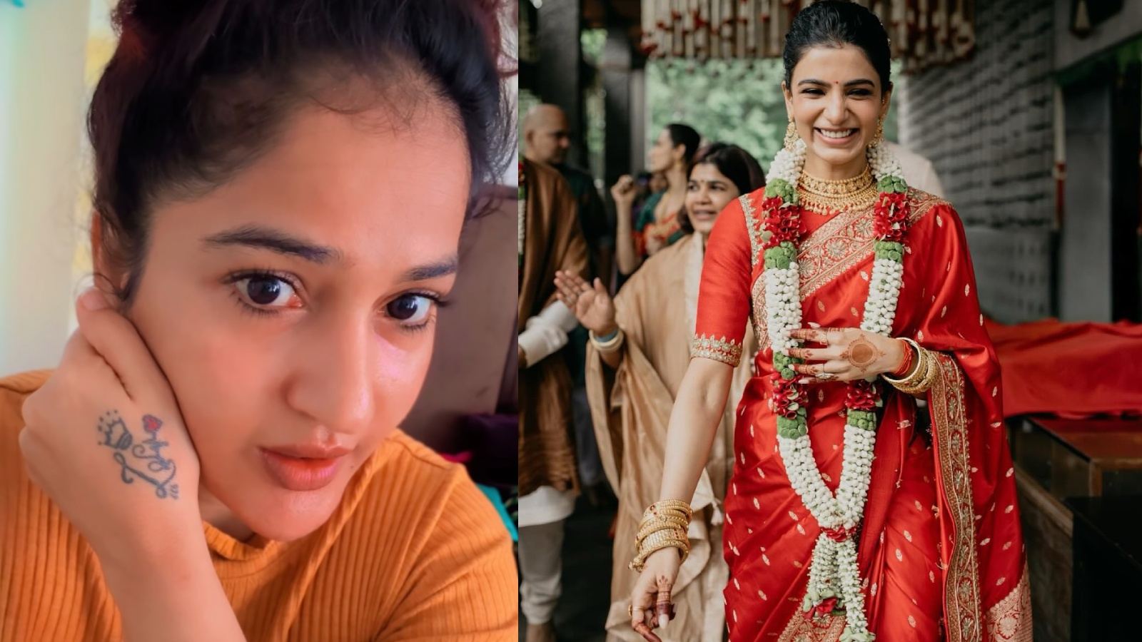 Samantha and Raj Nidimoru wedding moment