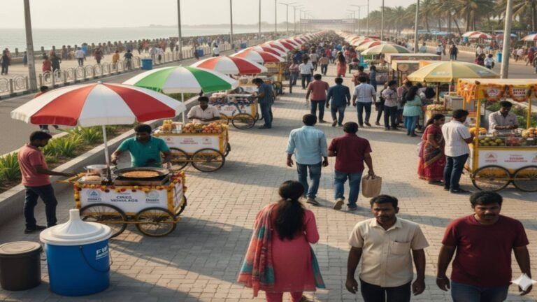 Smart Street Vending zones in Visakhapatnam