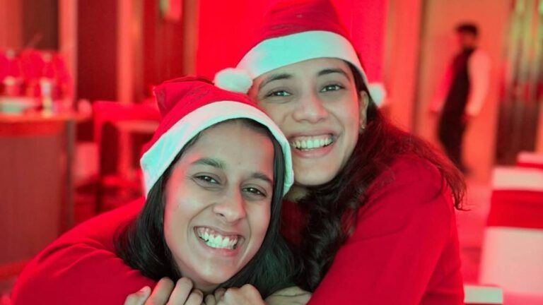 Smriti Mandhana and Jemimah Rodrigues Christmas