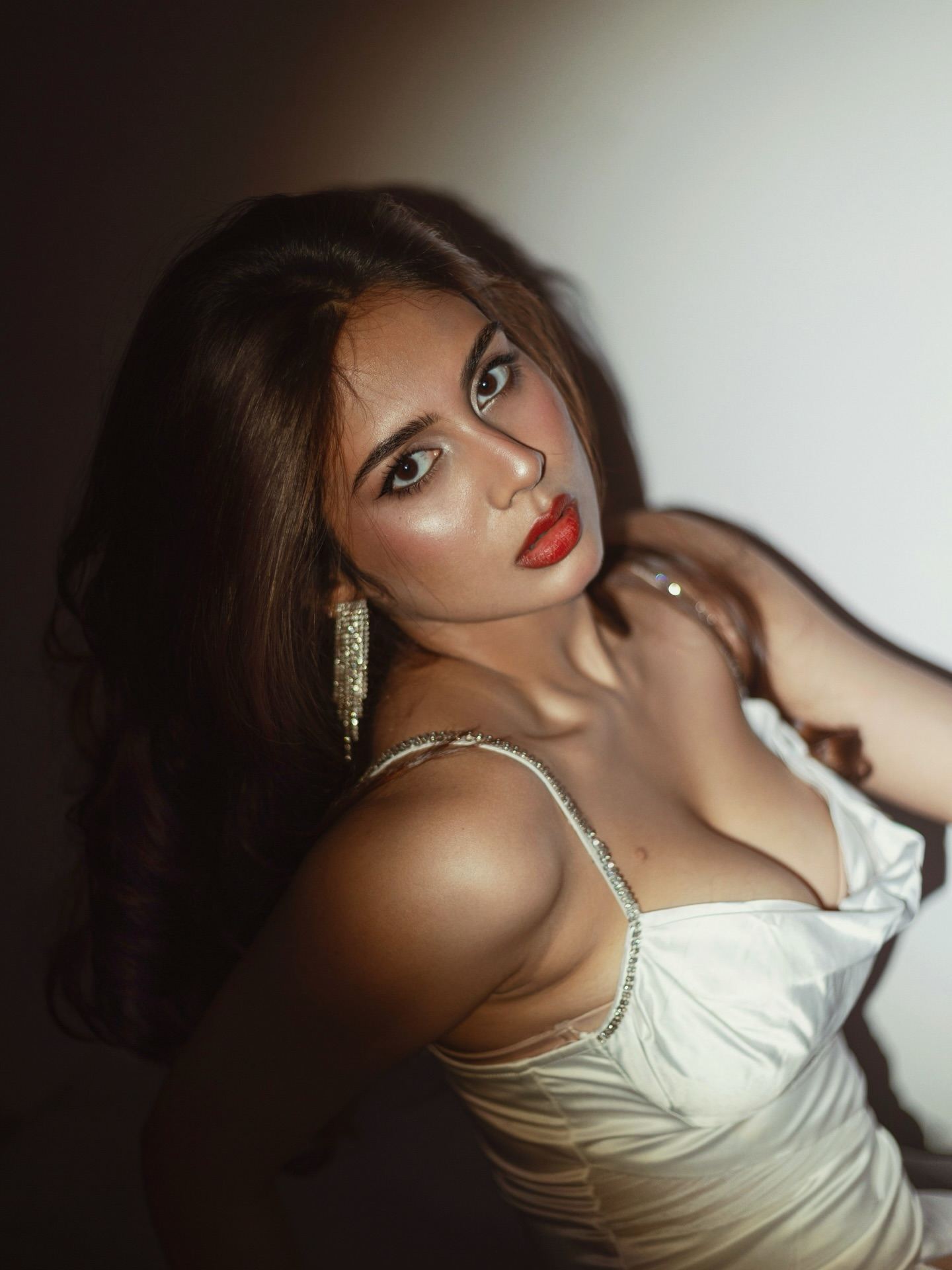 Srushti Bannatti Poses Confidently In White Dress