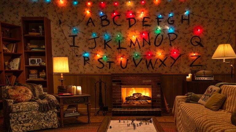 Stranger Things Fireplace video