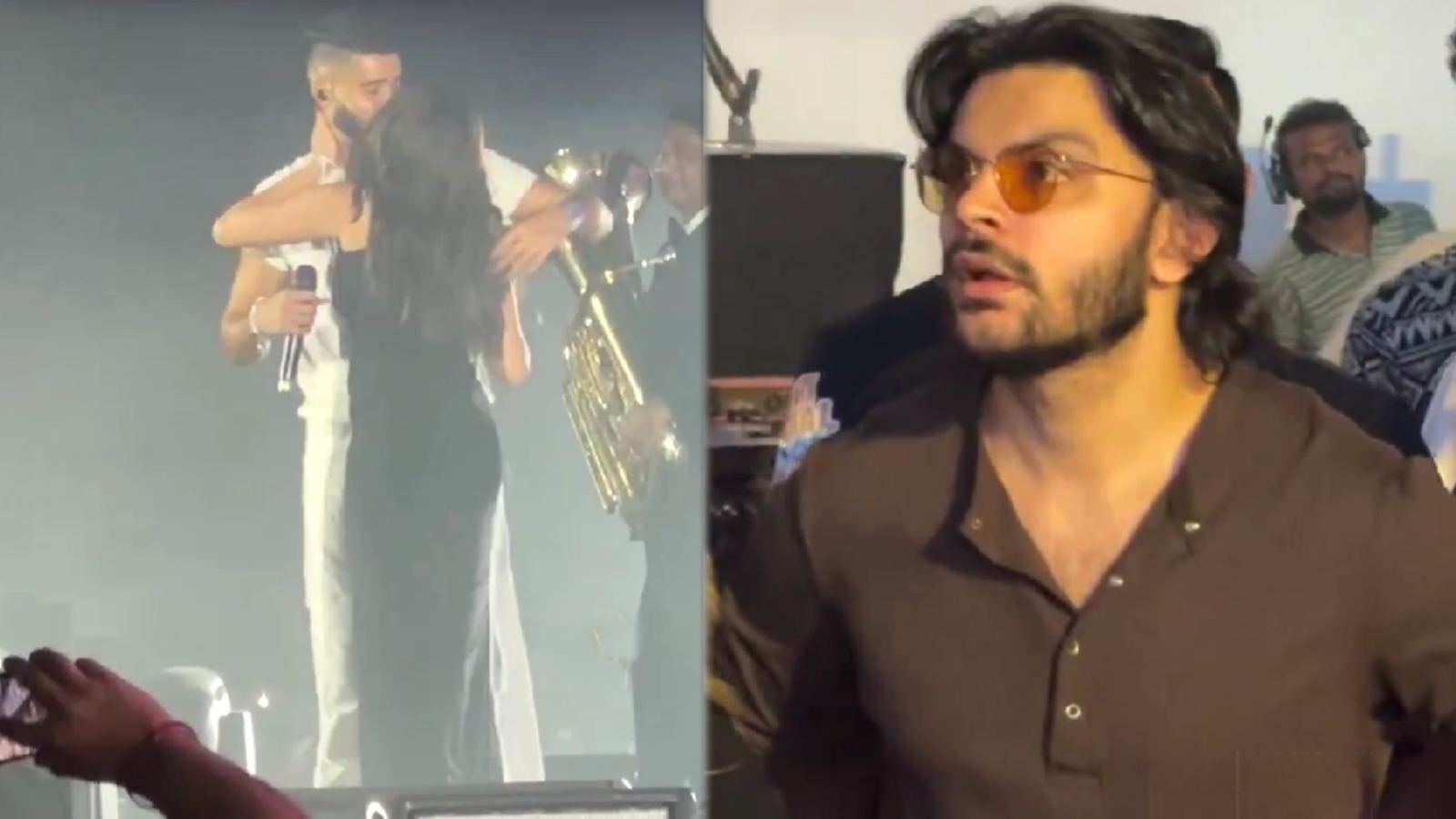 Tara Sutaria Kisses AP Dhillon on Stage, Veer Pahariya reaction