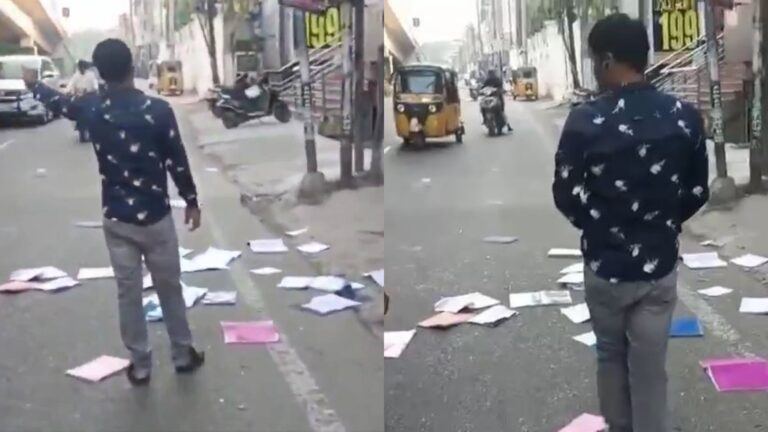 Telangana exam flying squad panic scene