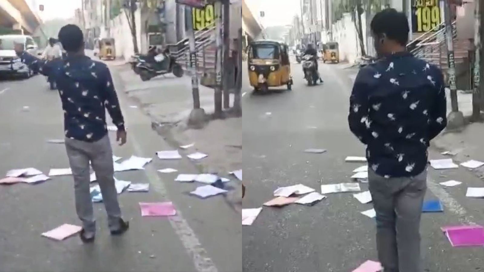 Telangana exam flying squad panic scene